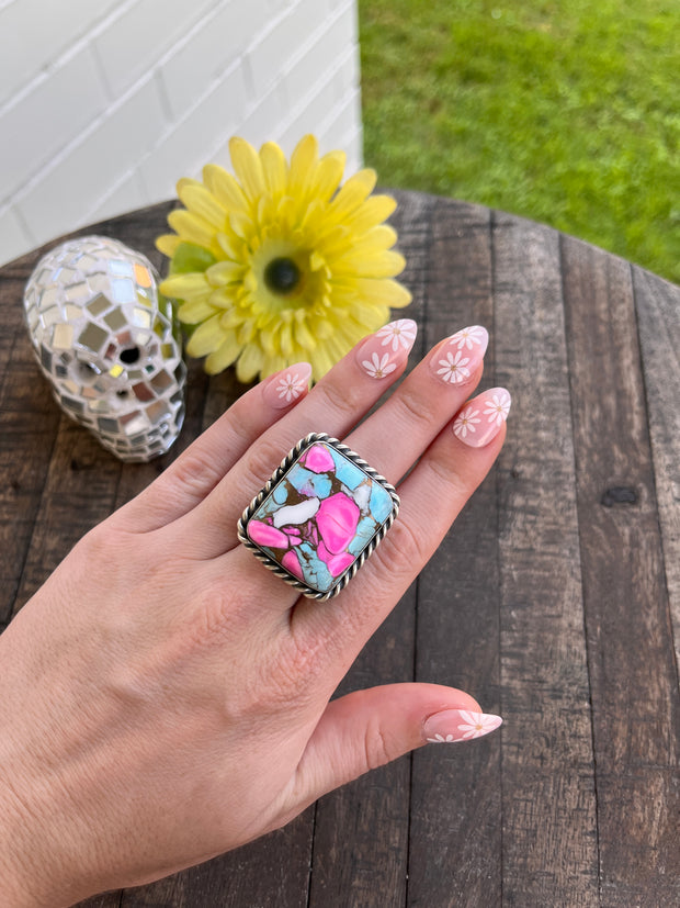 Cotton Candy Square Rings 1-6