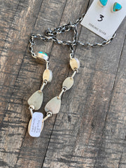 Kingman Turquoise Necklace Set- 3