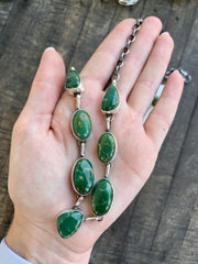 Kingman Turquoise Necklace Set- 4
