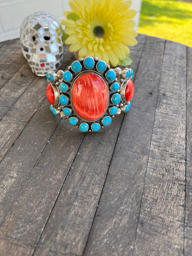 Red Spiny and Kingman Cluster Cuff