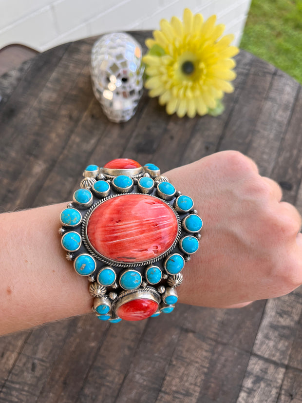 Red Spiny and Kingman Cluster Cuff