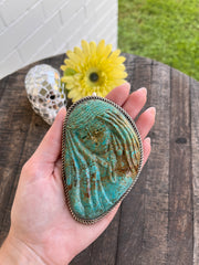 Carved Kingman Pendant