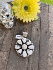 White Buffalo Cluster Pendant