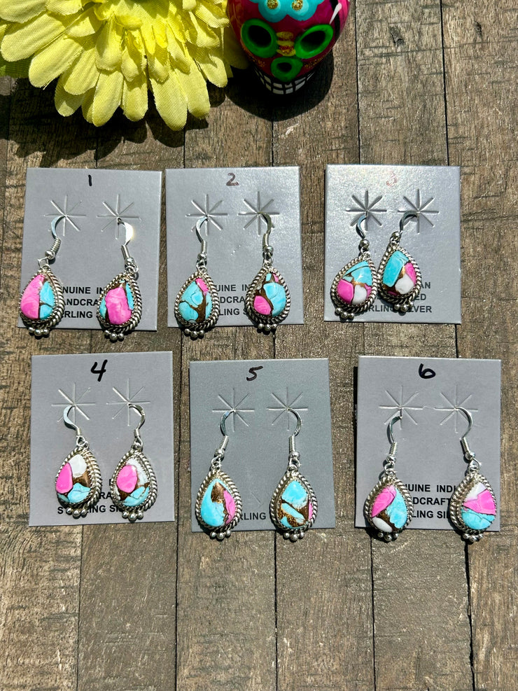 Cotton Candy Kingman Earrings 1-6
