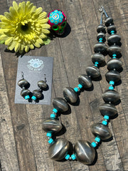 Artisan Pearls with Kingman Necklace Set