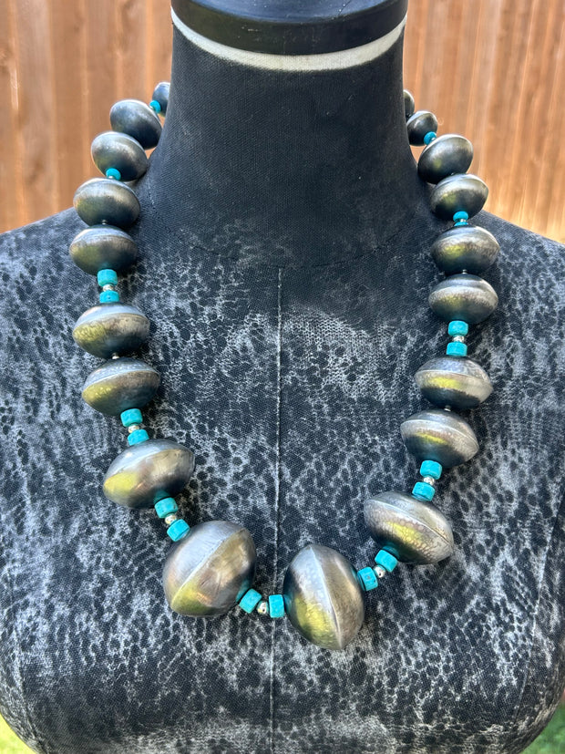 Artisan Pearls with Kingman Necklace Set