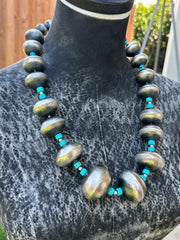 Artisan Pearls with Kingman Necklace Set