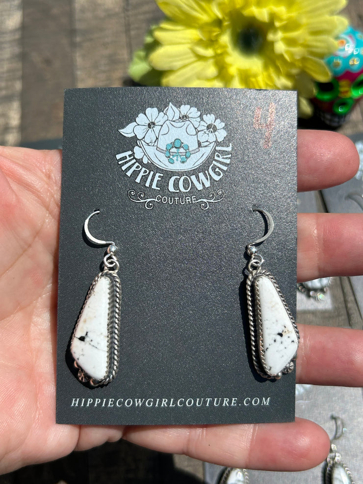White Buffalo Earrings 1-8