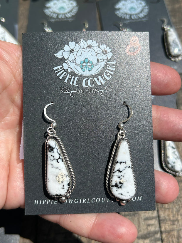 White Buffalo Earrings 1-8