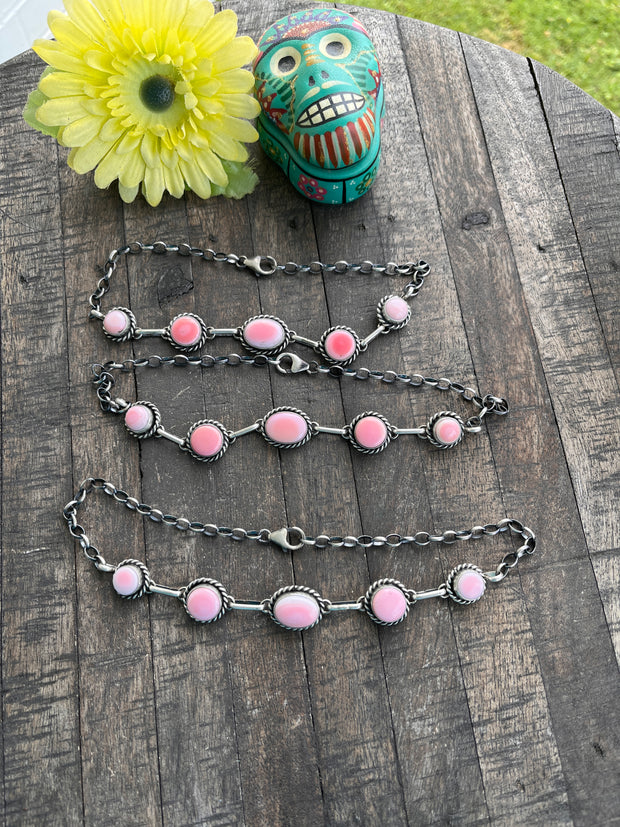 Pink Conch Choker Necklace