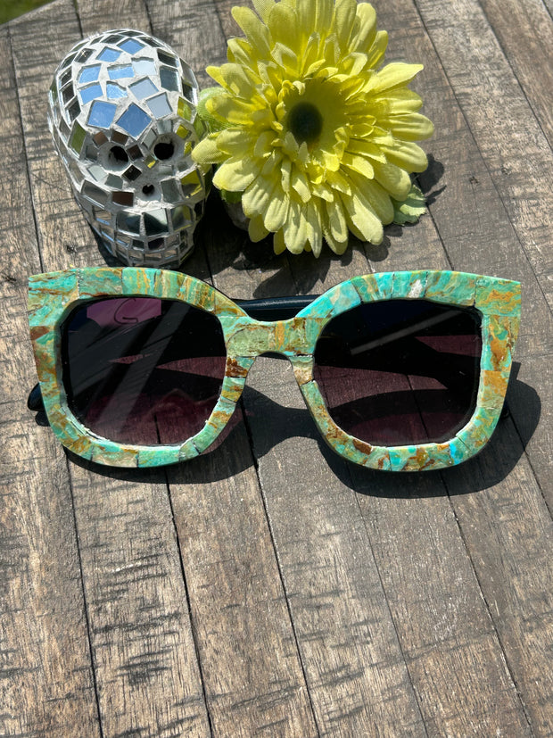 Handmade Kingman Inlay Sunglasses- G