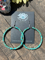 Kingman Heishi Hoop Earring
