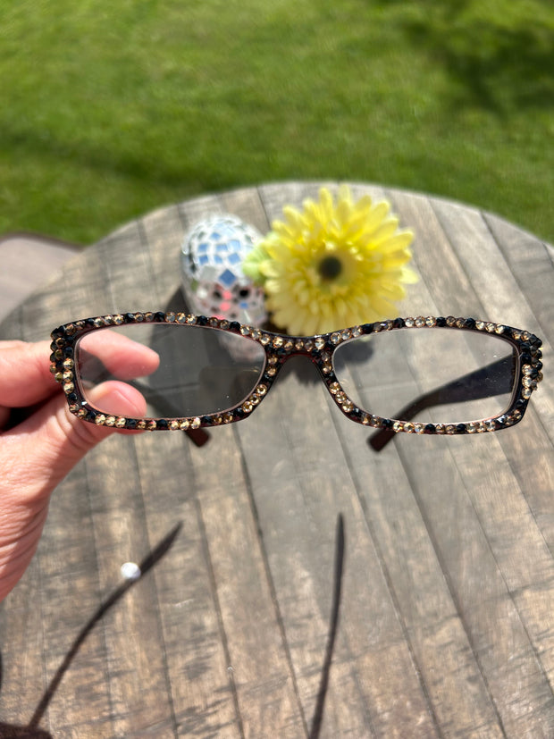 JJ's Brown Sparkle Reading Glasses