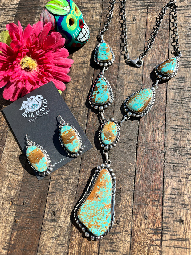 #8 Turquoise Lariat Set