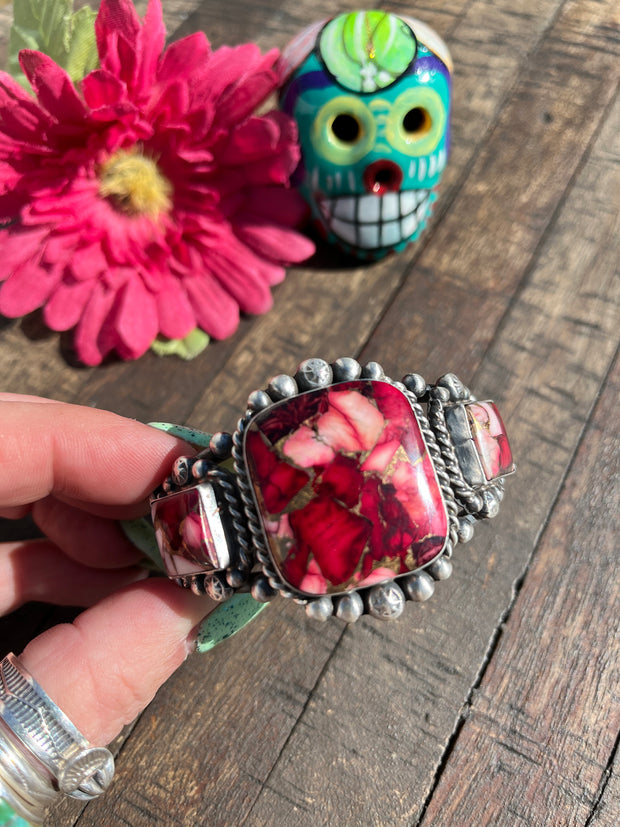 3 Stone Dahlia Rose Cuff