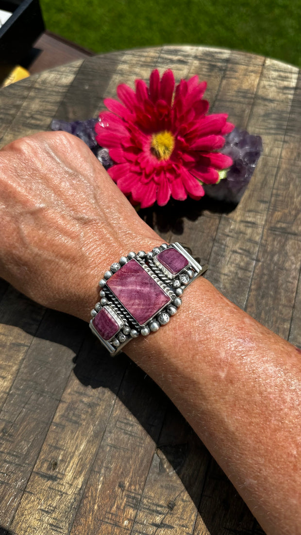 3 Stone Purple Spiny Cuff