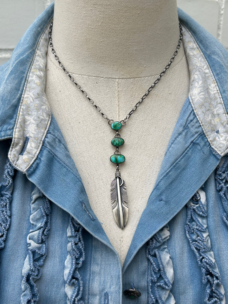 Sonoran Feather Necklace- A