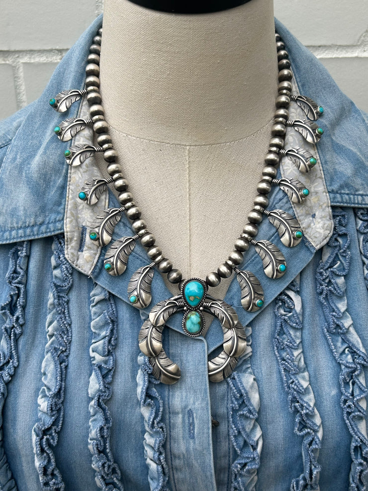 Sonoran Feather Naja Necklace Set