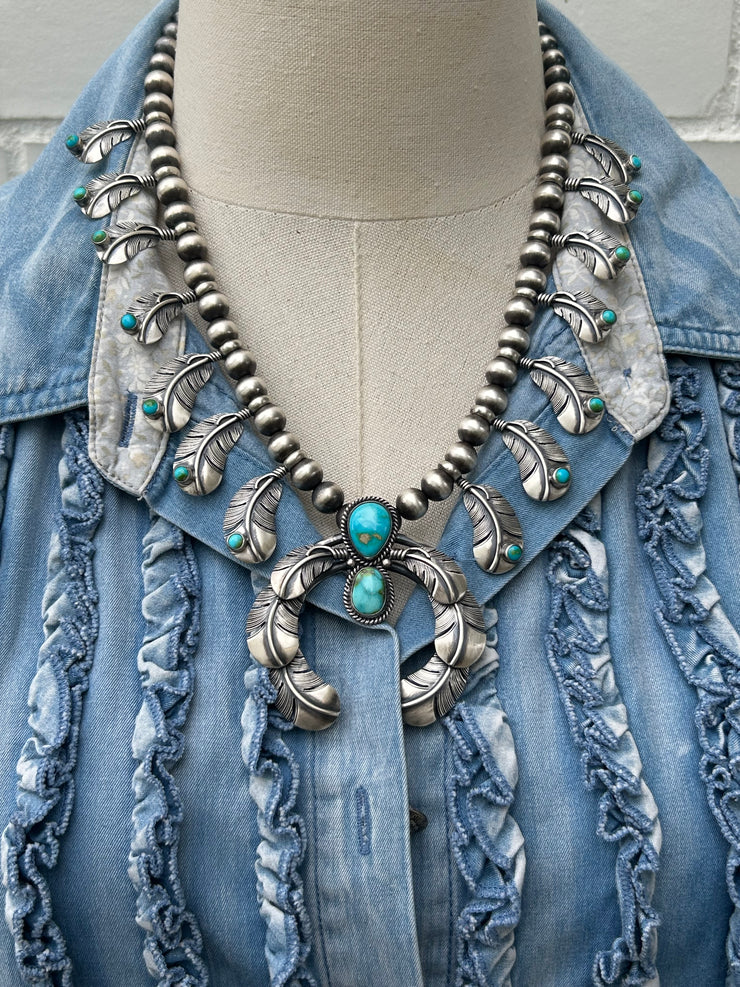 Sonoran Feather Naja Necklace Set