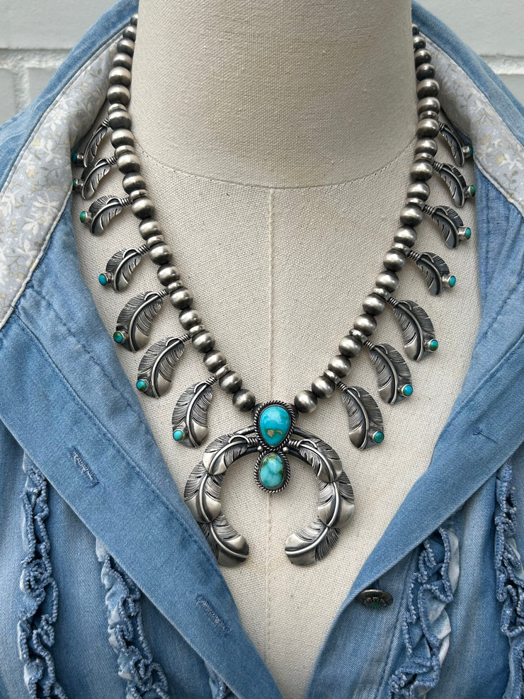 Sonoran Feather Naja Necklace Set