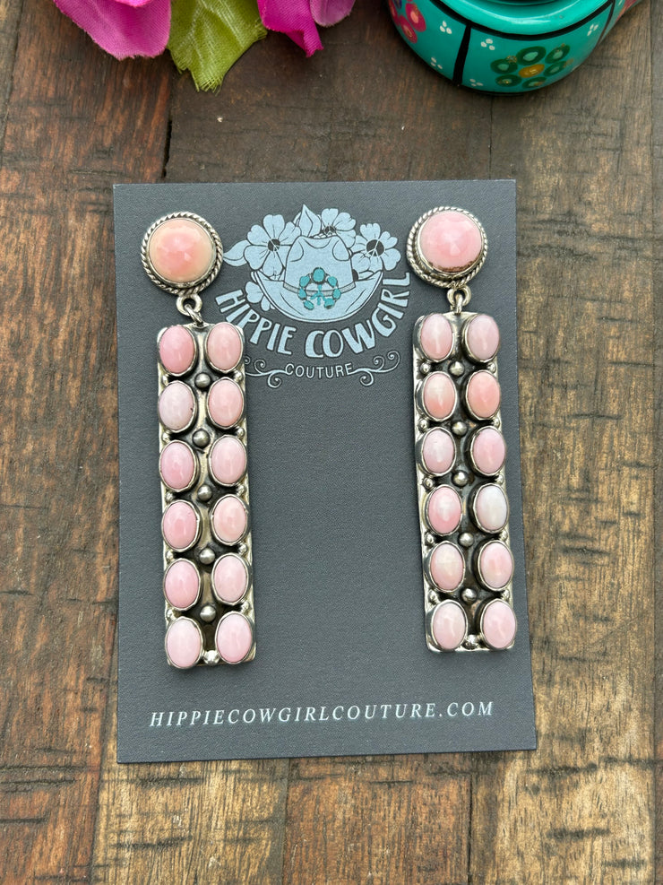 "Cotton Candy" Tower Dangle Earrings #1