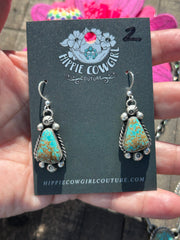 4 Stone Kingman Turquoise Mini Lariat Set- 2