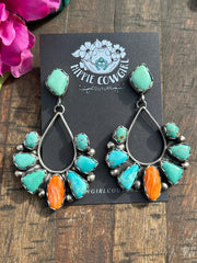 Carico Lake and Spiny Orange Earrings