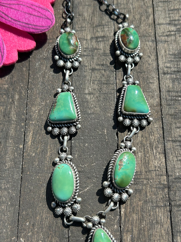 Kingman Turquoise Lariat Set