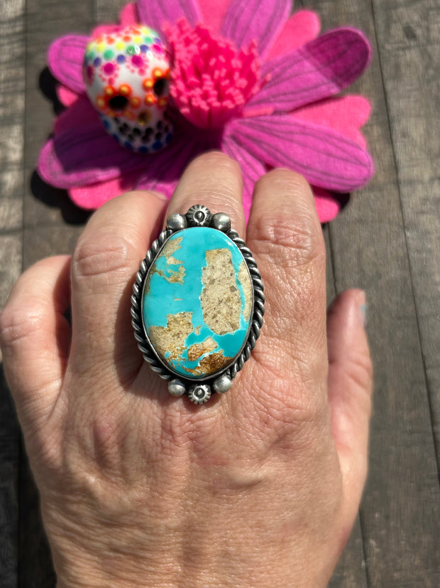 Adjustable Single Stone Royston Ring - 1