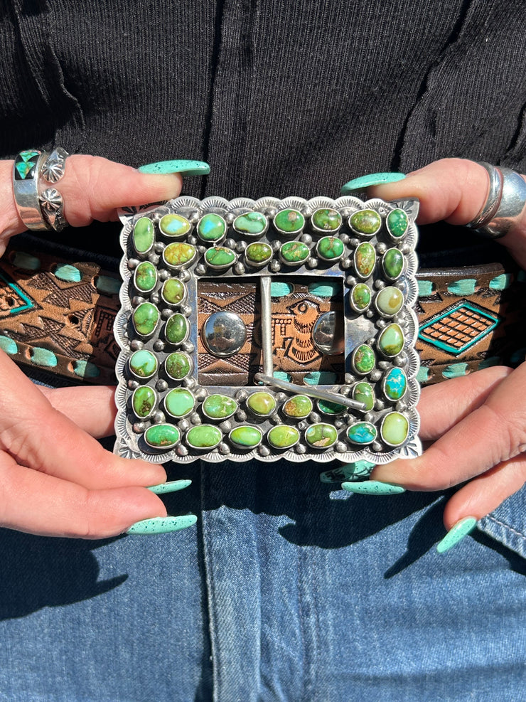 Sonoran Turquoise Belt Buckle