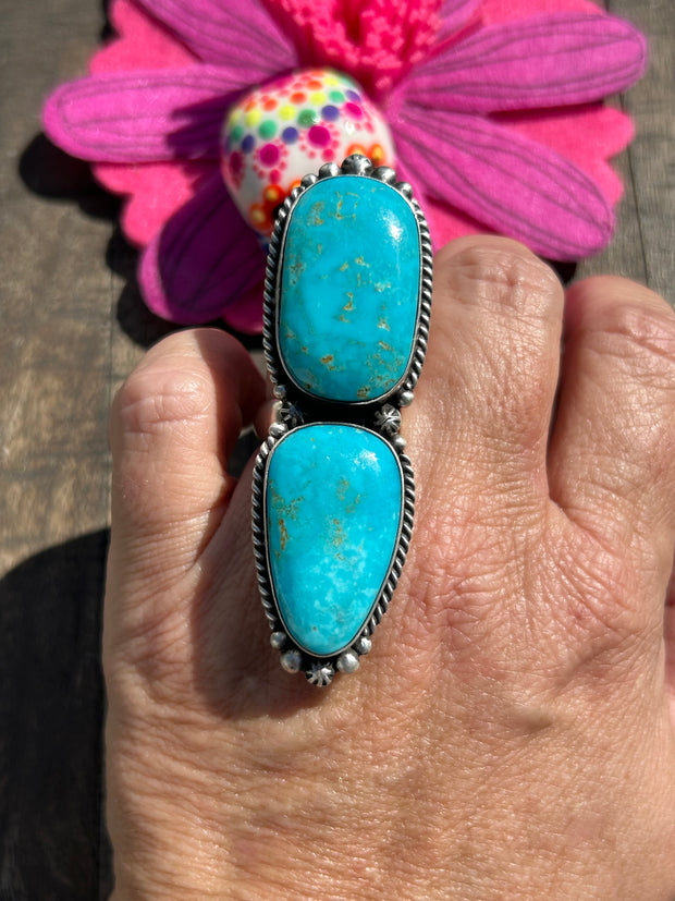 Adjustable 2 Stone Kingman Rings 1-10