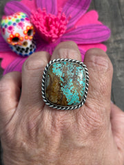 Adjustable Single Stone Square Rings 1-2