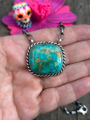 Single Stone Square Necklaces 1-8