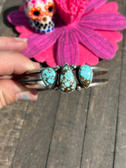3 Stone #8 Turquoise Cuff