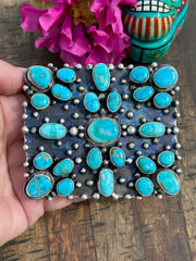 Mixed Mines Turquoise Belt Buckle