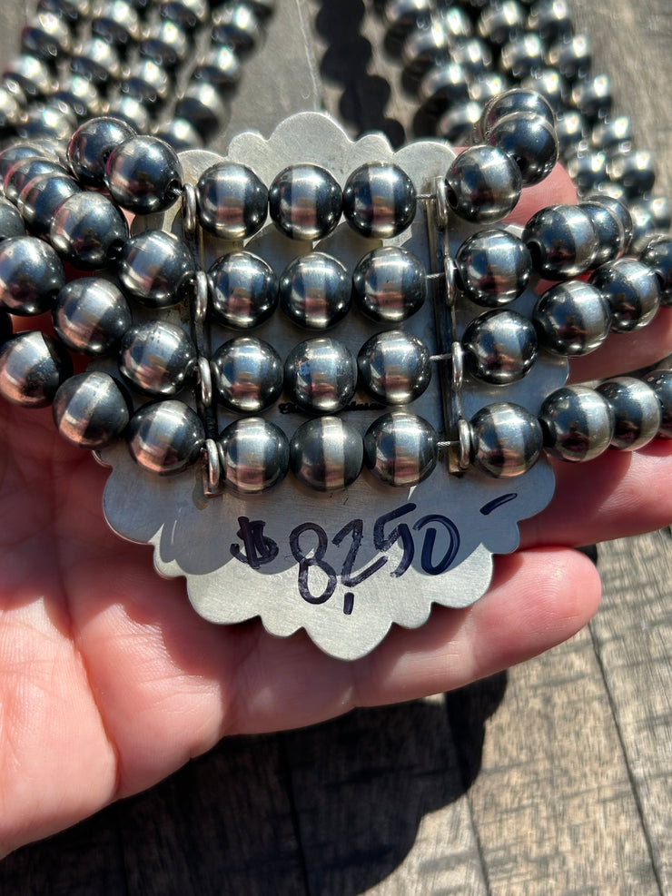 4 Strand Kingman Choker Necklace