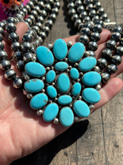 4 Strand Kingman Choker Necklace