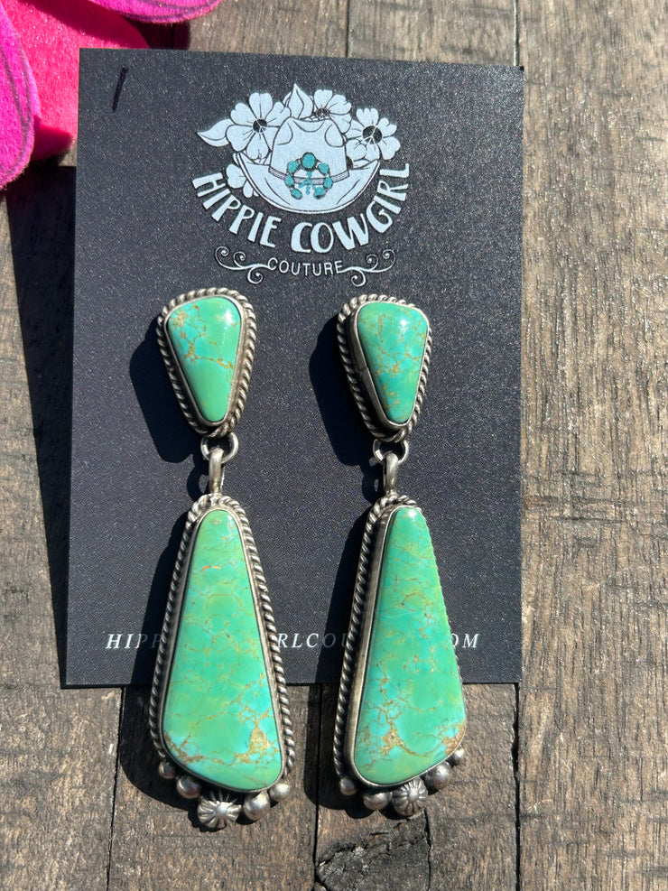 Kingman 2 Stone Dangle Earrings #1