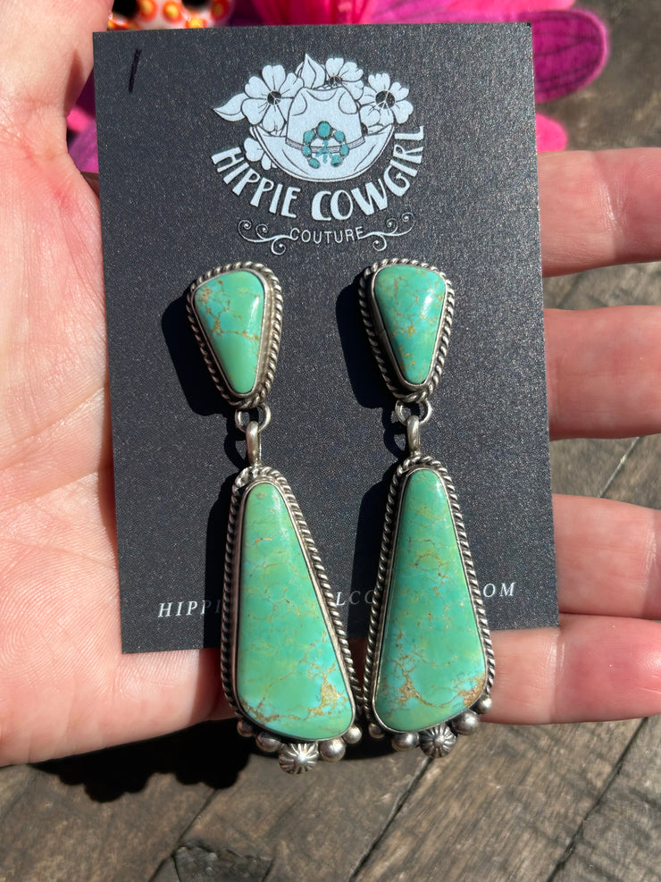 Kingman 2 Stone Dangle Earrings #1