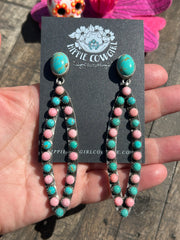 Kingman and Cotton Candy Dangle Earrings