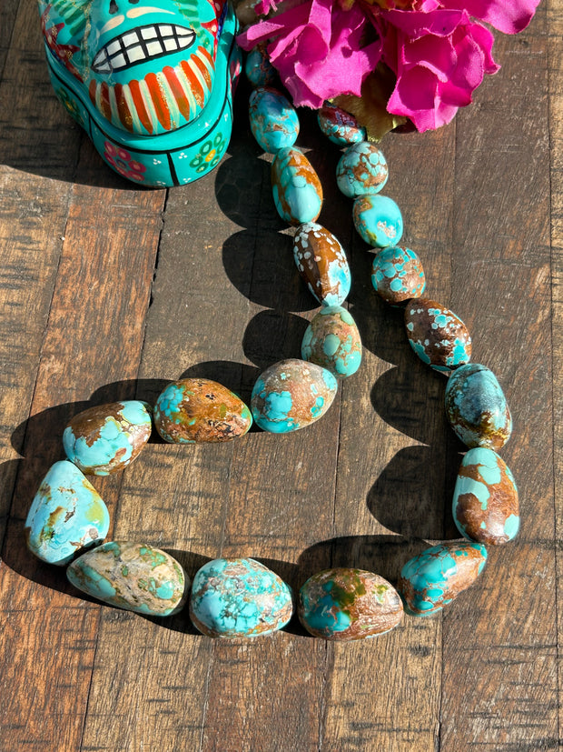 21" Sierra Nevada Turquoise Bead Necklace