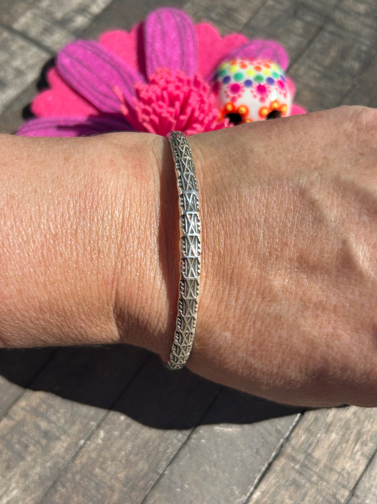 Stamped Sterling Bracelets 1-5