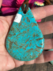 Kingman Slab Necklace #17 and #20