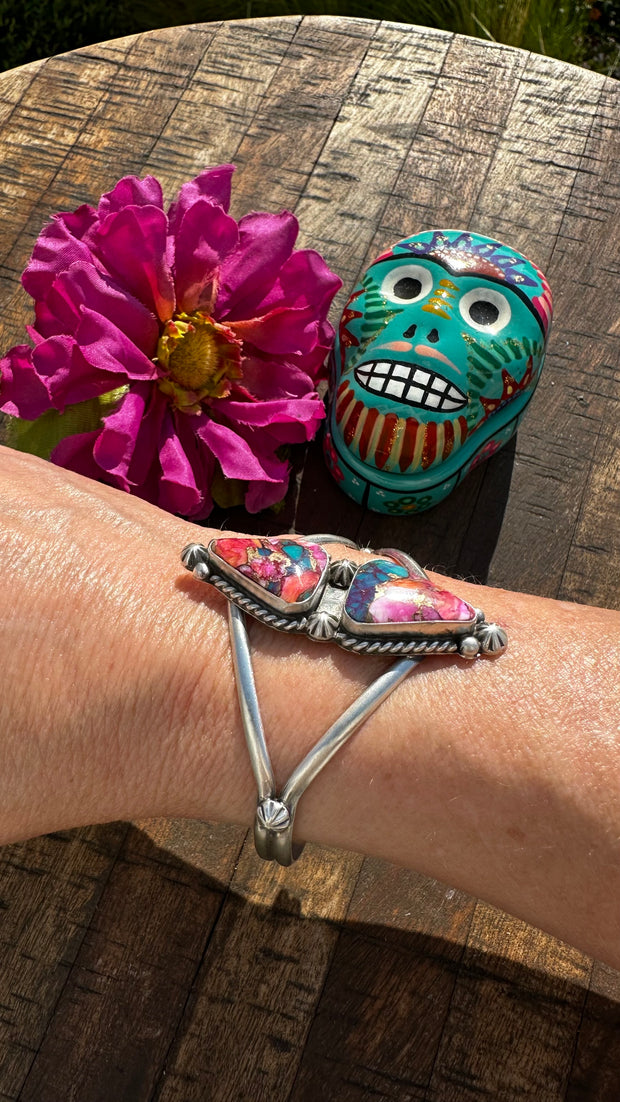 Augustine flowers cuff bracelet