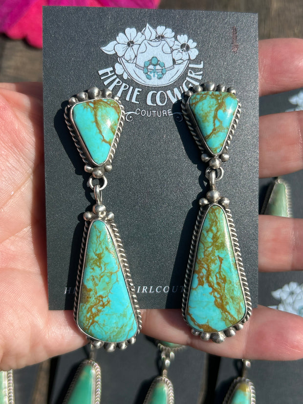 Kingman 2 Stone Dangle Earrings 1-6