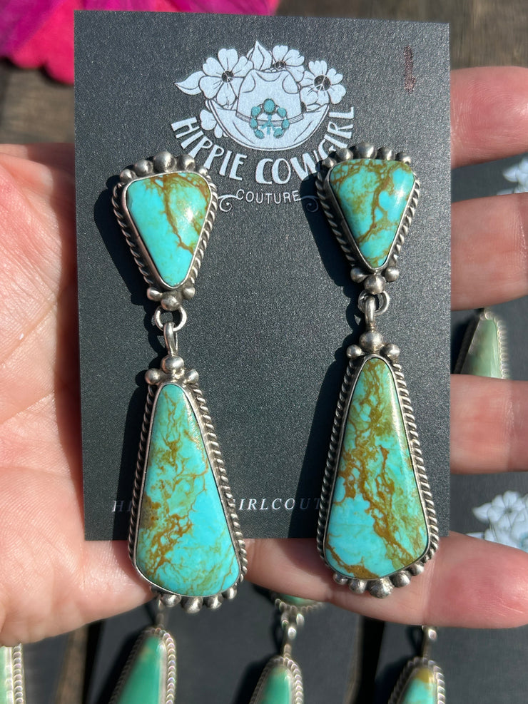 Kingman 2 Stone Dangle Earrings 1-6