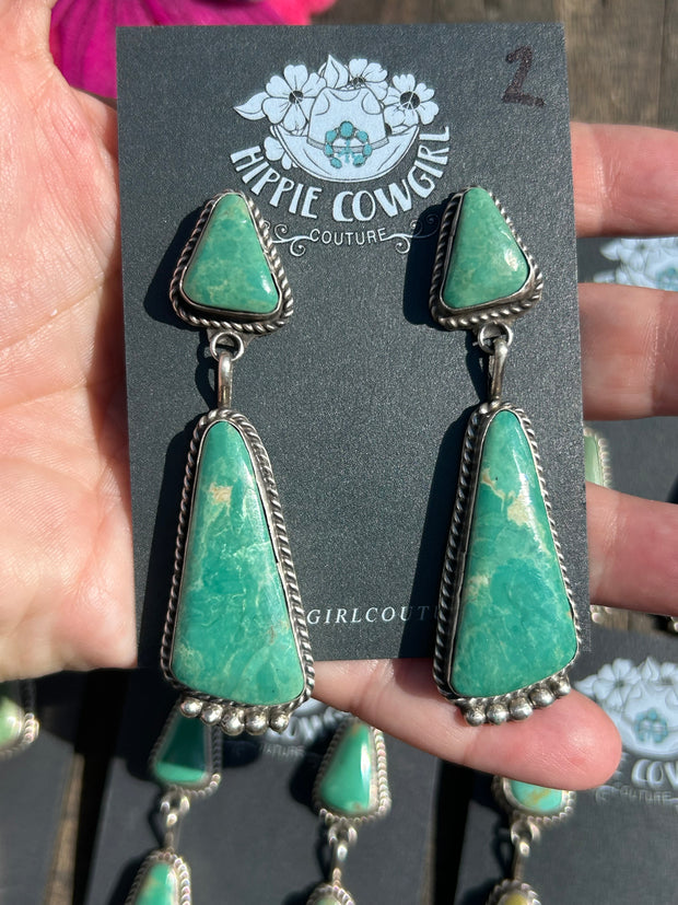 Kingman 2 Stone Dangle Earrings 1-6