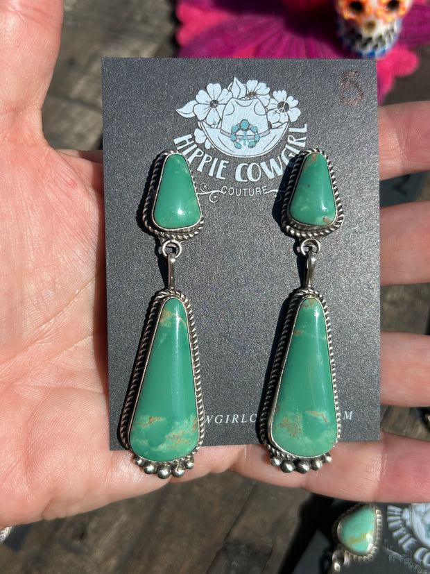 Kingman 2 Stone Dangle Earrings 1-6