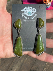 Kingman 2 Stone Dangle Earrings 7-13