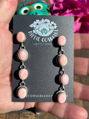 Pink "Cotton Candy" Dangle Earrings